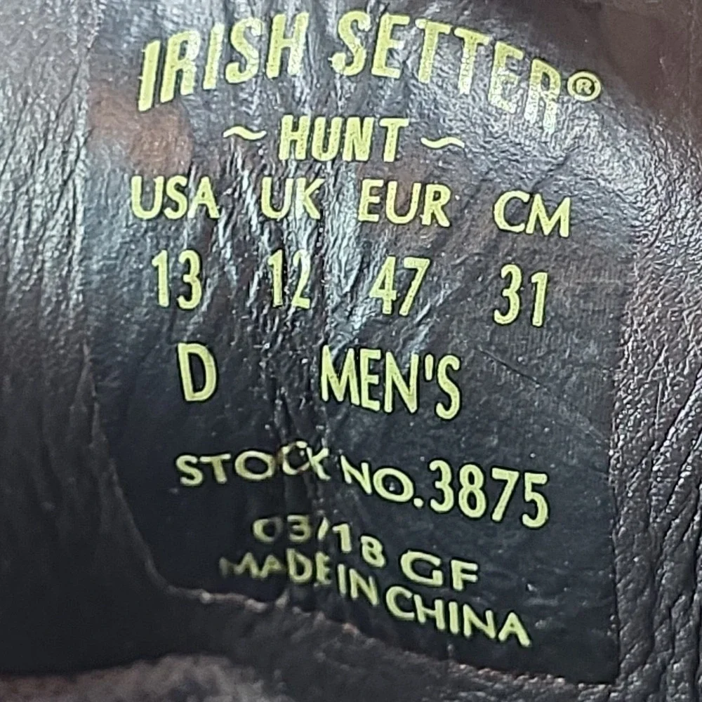 Red Wing Irish Setter Mens Hunt Soft Paw Leather Chukka Waterproof Boots Size 13